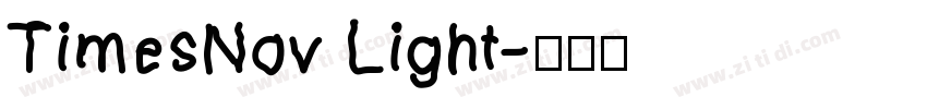 TimesNov Light字体转换